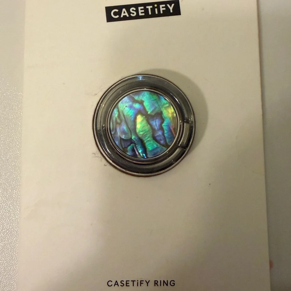 Casetify Abalone shell Phone Ring new in box